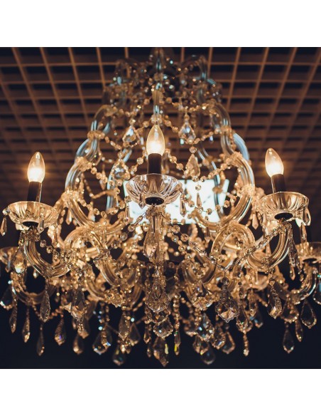 217472-Lampadina LED E  Candela Filamento Ambrato Art -4