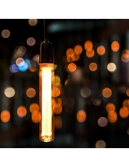 217473-Lampadina LED E  T Candela Filamento Ambrato Art -4