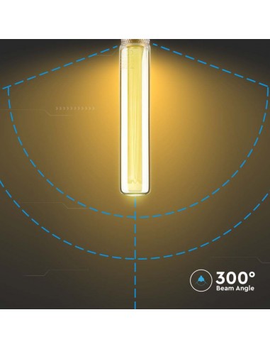 217473-Lampadina LED E  T Candela Filamento Ambrato Art -6