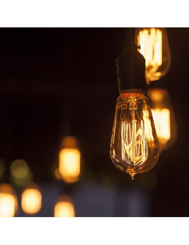217474-Lampadina LED E  ST Candela Filamento Ambrato Art -4