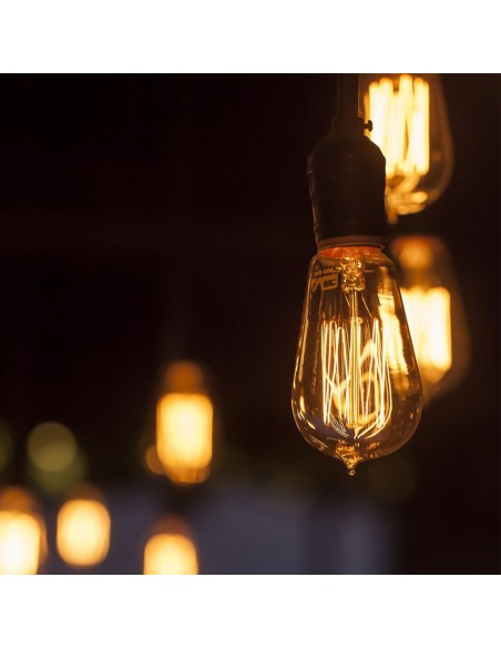 217474-Lampadina LED E  ST Candela Filamento Ambrato Art -4