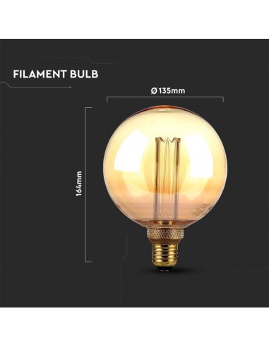 217475-Lampadina LED E  G Filamento Ambrato -3