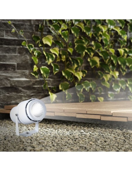 217547-Faretto LED da Giardino  con Picchetto Colore Bianco  -4