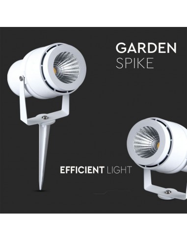 217547-Faretto LED da Giardino  con Picchetto Colore Bianco  -6