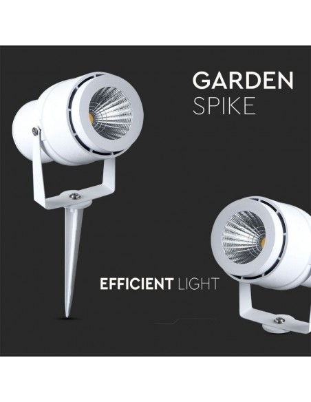 217547-Faretto LED da Giardino  con Picchetto Colore Bianco  -6