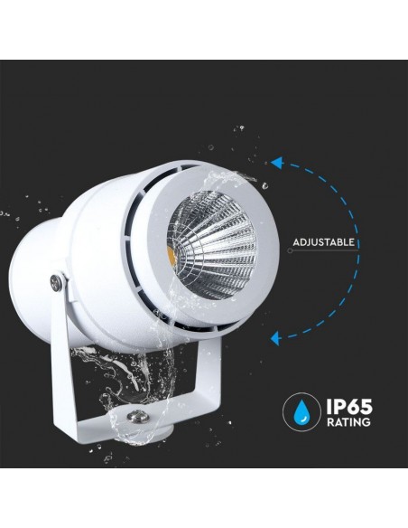 217547-Faretto LED da Giardino  con Picchetto Colore Bianco  -7