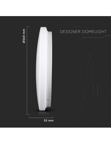 217603-Plafoniera LED Rotonda  con Interruttore Cambia Colore CCT in Satinata d mm h mm-4