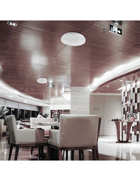 217604-Plafoniera LED Rotonda  con Interruttore Cambia Colore CCT in Effetto Stellato d mm h mm-3