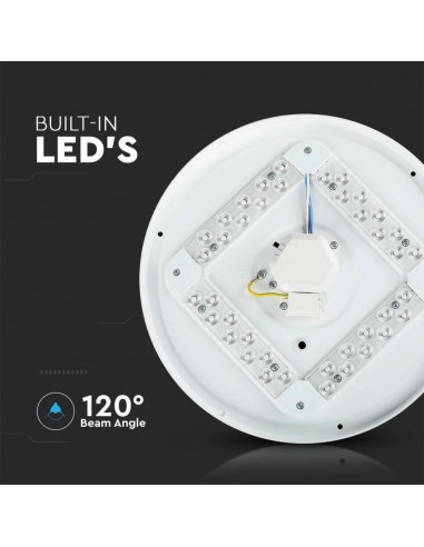 217604-Plafoniera LED Rotonda  con Interruttore Cambia Colore CCT in Effetto Stellato d mm h mm-7