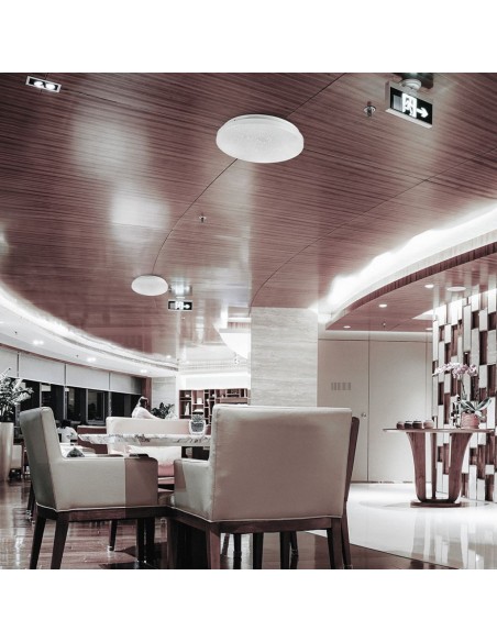 217606-Plafoniera LED Rotonda  con Interruttore Cambia Colore CCT in Effetto Stellato d mm h mm-4