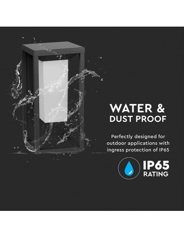 21784-Lampada Solare LED Chip Samsung da Muro Esterno  Rettangolare Sensore di Movimento Crepuscolare e Modalità di Luminosità C