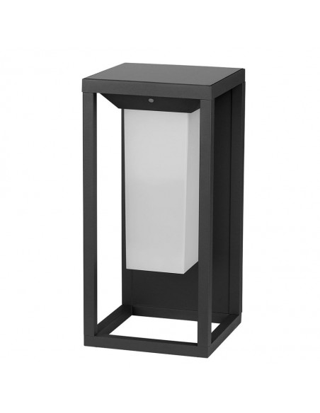 21784-Lampada Solare LED Chip Samsung da Muro Esterno  Rettangolare Sensore di Movimento Crepuscolare e Modalità di Luminosità C