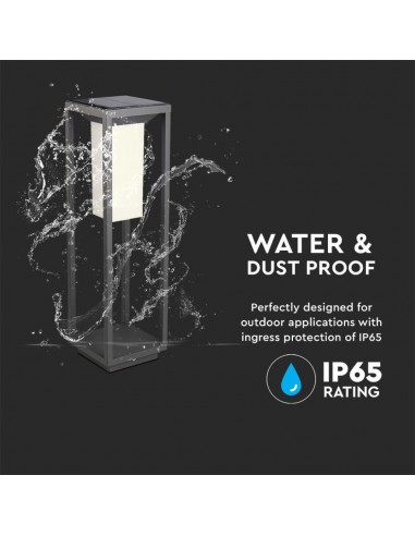 21785-Lampada Solare LED Chip Samsung da Muro Esterno  Rettangolare Sensore di Movimento Crepuscolare e Modalità di Luminosità C