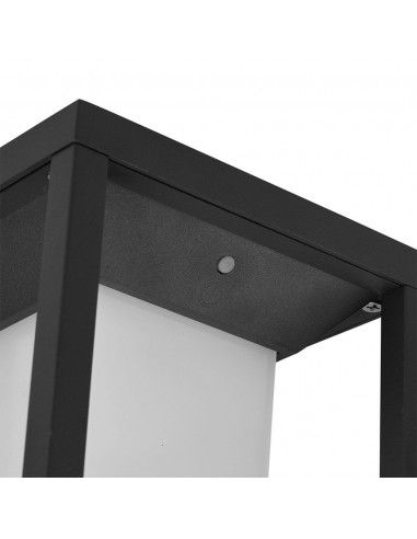 21785-Lampada Solare LED Chip Samsung da Muro Esterno  Rettangolare Sensore di Movimento Crepuscolare e Modalità di Luminosità C