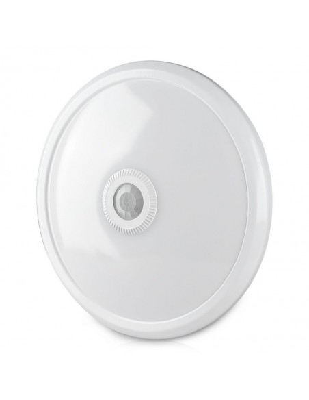 21809-Plafoniera LED Chip Samsung Rotonda  con Sensore PIR Colore Bianco -2
