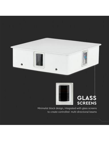 218210-Lampada LED da Muro Quadrato  LM/W Colore Bianco  -7