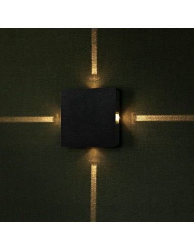 218211-Lampada LED da Muro Quadrato  LM/W Colore Nero  -3