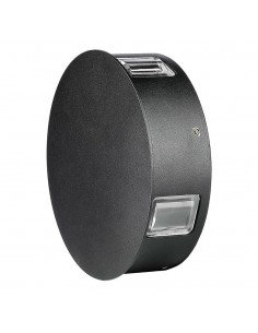 218215-Lampada LED da Muro Rotondo  LM/W Colore Nero  -1