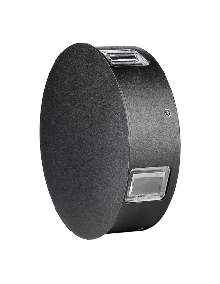 218215-Lampada LED da Muro Rotondo  LM/W Colore Nero  -2
