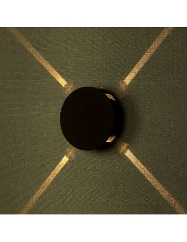 218215-Lampada LED da Muro Rotondo  LM/W Colore Nero  -5