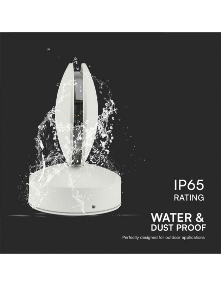 Lampada LED da Muro Arrotondata 7W 110LM/W Fascio Luminoso a 360° Bianco 3000K IP65