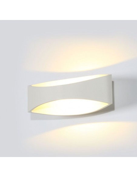 218232-Lampada LED da Muro Arrotondata  LM/W Colore Bianco  IP-4