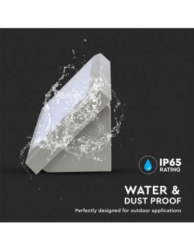 218234-Lampada LED da Muro Angolare  Colore Grigio  -7