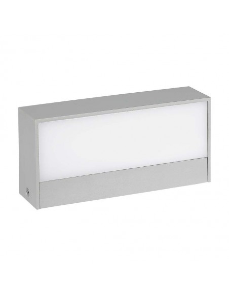 218240-Lampada LED da Muro Rettangolare  Doppio Fascio Luminoso Colore Grigio  -1