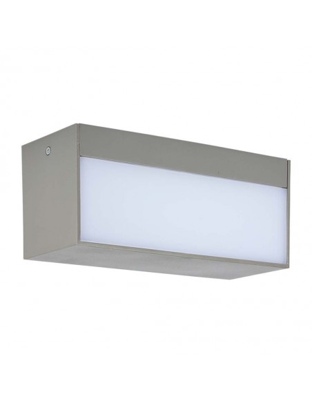218243-Lampada LED da Muro Rettangolare  Doppio Fascio Luminoso Colore Grigio  -1