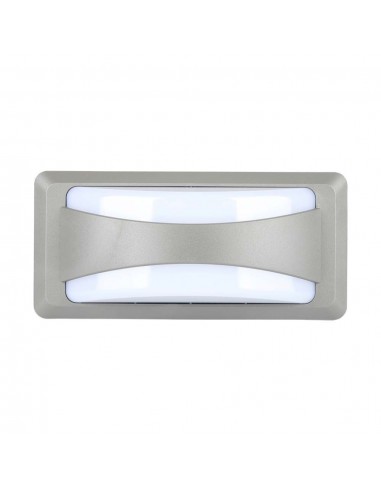 218245-Lampada LED da Muro Rettangolare  Colore Grigio  -1
