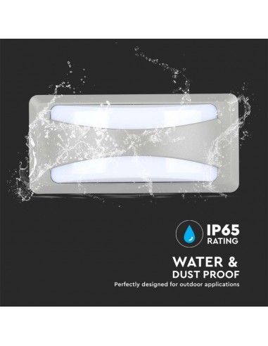 218247-Lampada LED da Muro Rettangolare  Colore Grigio  -7
