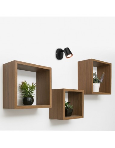 218251-Faretto LED da Muro  con Testa Orientabile Colore Nero  IP-4 218251-Faretto LED da Muro  con Testa Orientabile Colore Nero  IP-4