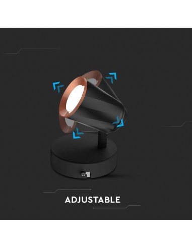 Faretto LED da Muro 5W con Testa... Faretto LED da Muro 5W con Testa...