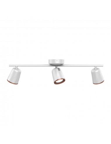 218258-Faretto LED da Muro Triplo  con Testa Orientabile Colore Bianco  IP-1