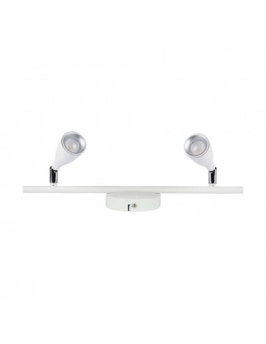 218266-Faretto LED da Muro Doppio  con Testa Orientabile Colore Bianco  IP-1