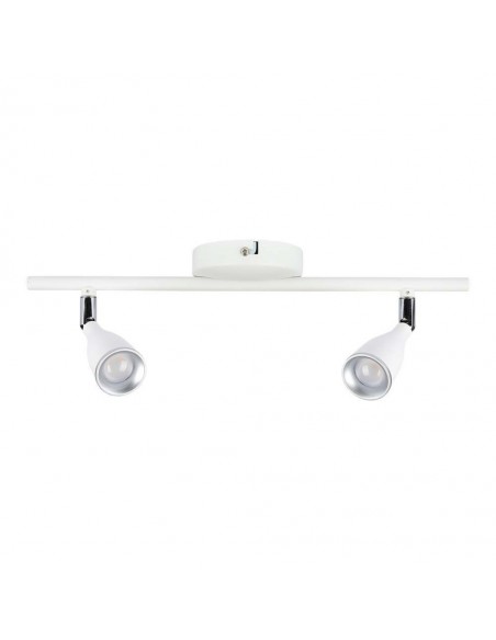 Faretto LED da Muro Doppio 9W con Testa Orientabile Bianco 3000K IP20