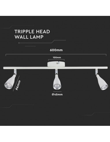 218270-Faretto LED da Muro Triplo -3