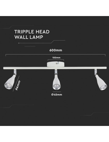 218270-Faretto LED da Muro Triplo -3