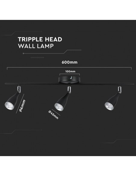 218271-Faretto LED da Muro Triplo -3