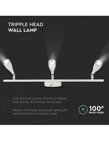 218272-Faretto LED da Muro Triplo -7