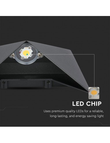 218282-Lampada LED da Muro a Tasca  LM/W Colore Nero  -5