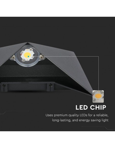 218282-Lampada LED da Muro a Tasca  LM/W Colore Nero  -5