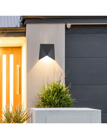 218283-Lampada LED da Muro a Tasca  LM/W Colore Nero  -4