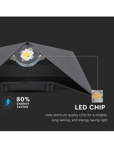 218283-Lampada LED da Muro a Tasca  LM/W Colore Nero  -5
