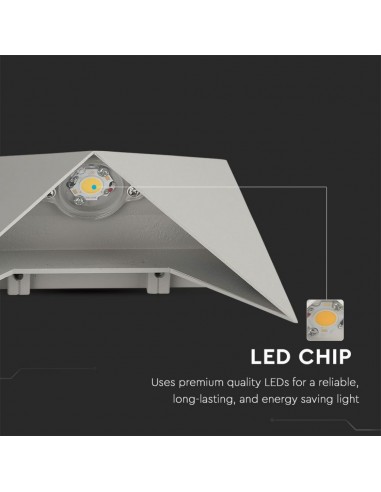 218285-Lampada LED da Muro a Tasca  LM/W Colore Grigio  -6