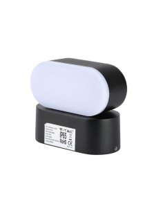 218288-Lampada LED da Muro Ovale  LM/W Colore Nero con Testa Ruotabile  -1