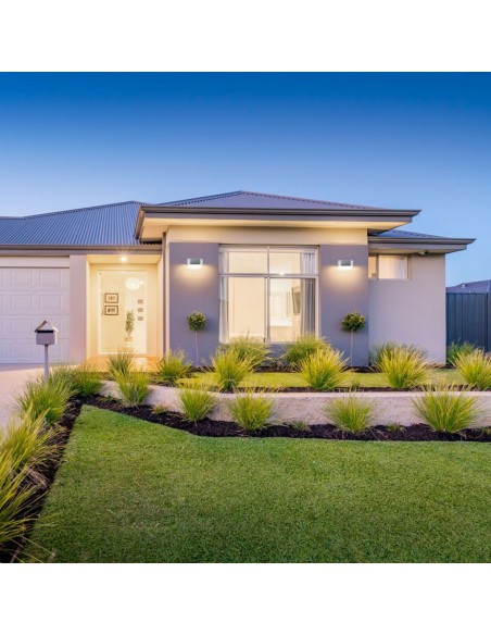 218291-Lampada LED da Muro Ovale  LM/W Colore Grigio con Testa Ruotabile  -4