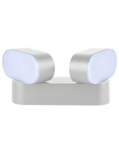 218292-Lampada LED da Muro Ovale  LM/W Colore Bianco con Doppia Testa Ruotabile  -1