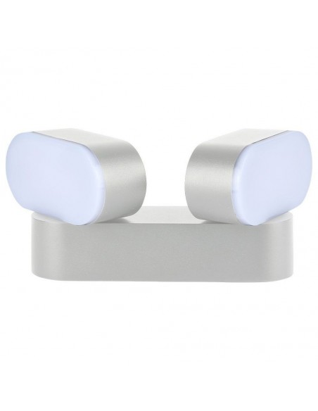 218292-Lampada LED da Muro Ovale  LM/W Colore Bianco con Doppia Testa Ruotabile  -1
