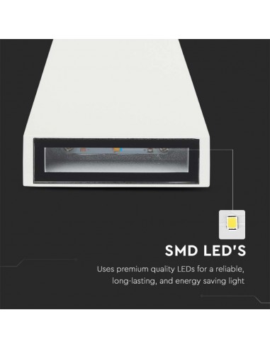 218295-Lampada LED da Muro  LM/W Doppio Fascio Luminoso Colore Bianco  -6